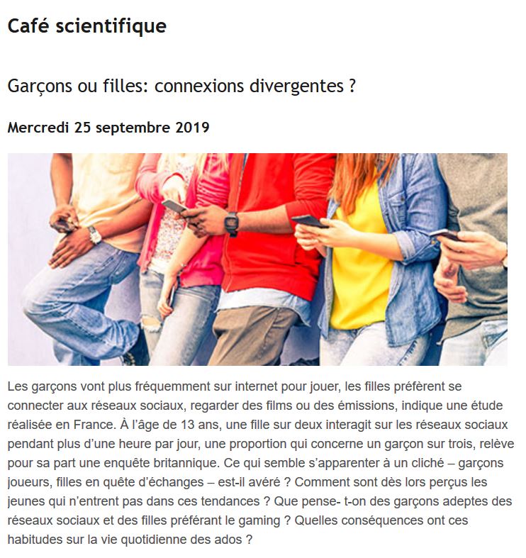 café scintifique unine